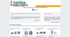 Desktop Screenshot of haridasinstruments.com