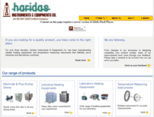 Tablet Screenshot of haridasinstruments.com